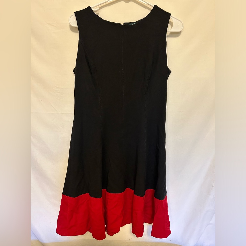 Lauren Ralph Lauren Zip Up Viscose/Polyamide Dress Size 6